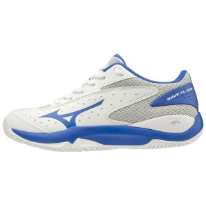 Mizuno Wave Flash CC Bayan Tenis Ayakkabısı Beyaz/Mavi (Tr.KYS)